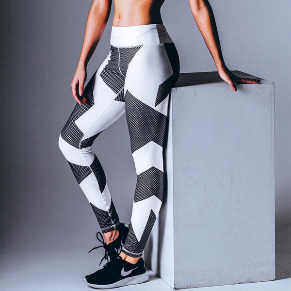 Quick-drying Net Yarn Yoga Pants Black Laser