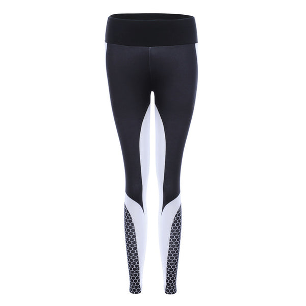LASPERAL Honeycomb Printed Yoga Pants