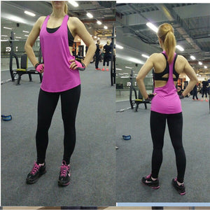 Sleeveless Yoga Shirt Women Sports