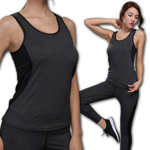 Yoga Vest Sleeveless Solid Color Loose Quick Drying