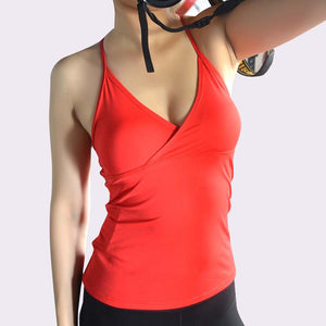 Sexy Padded Tight Yoga Vest  Women Sleeveless